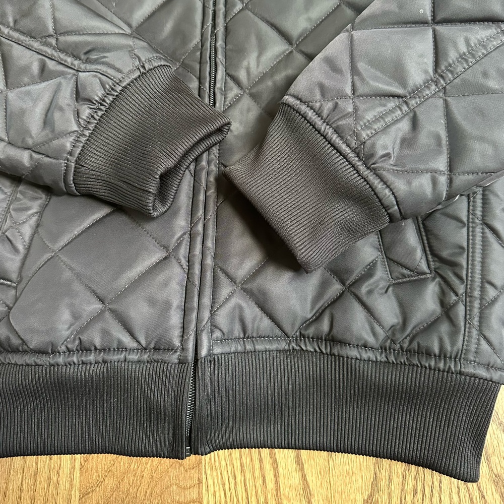 Kids Jordan Black Quilted Jacket Size Medium 10/12 - Picture 3 of 7